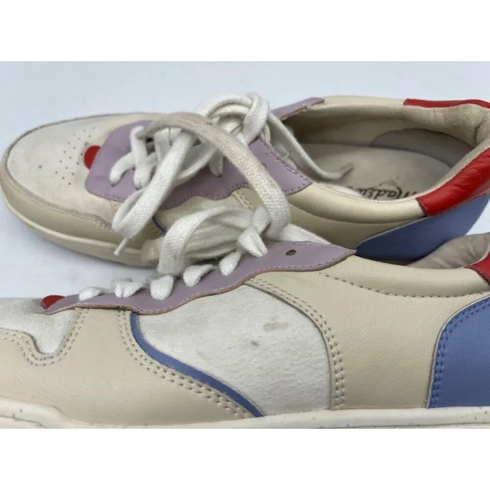 Madewell Women Court Color Block Leather Sneakers Size 8